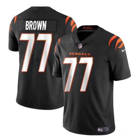 Youth Cincinnati Bengals #77 Trent Brown Black Vapor Untouchable Limited Stitched Jersey Dzhi->youth nfl jersey->Youth Jersey